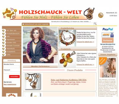 Holzschmuck-Welt